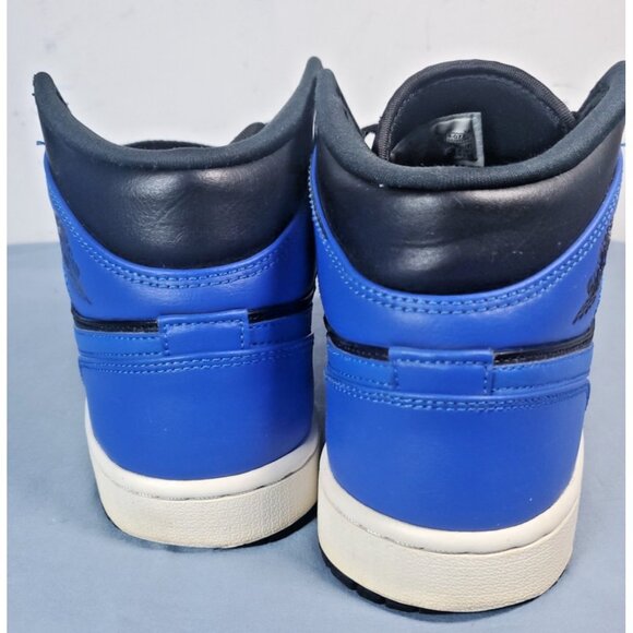 Nike 554724-077 Jordan 1 Mid Hyper Royal - Men's Size 9.5 - Picture 4 of 16